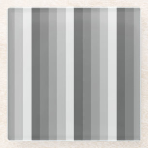 Posavasos De Vidrio Bandas de sombra gris