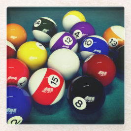 Posavasos De Vidrio Bandejas de billar