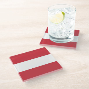 Posavasos De Vidrio Bandera de Austria