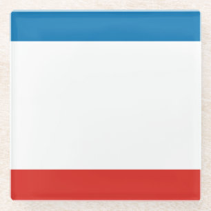 Posavasos De Vidrio Bandera de Crimea
