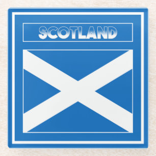 Posavasos De Vidrio Bandera de Escocia