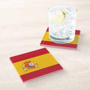 Posavasos De Vidrio Bandera de España