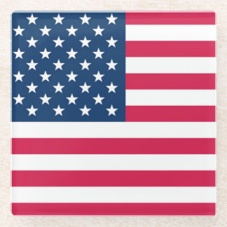 Posavasos De Vidrio Bandera de Estados Unidos