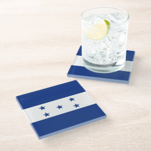 Posavasos De Vidrio Bandera de Honduras