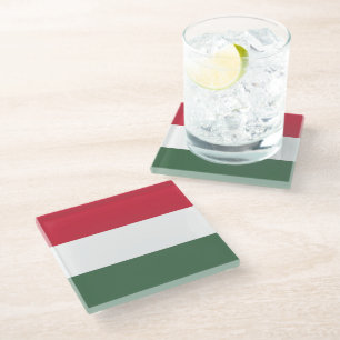 Posavasos De Vidrio Bandera de Hungría