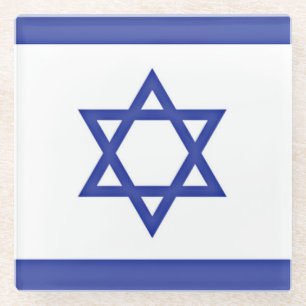 Posavasos De Vidrio Bandera de Israel