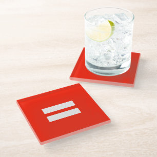 Posavasos De Vidrio Bandera de la Igualdad