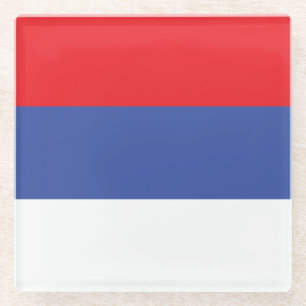 Posavasos De Vidrio Bandera de la República Srpska