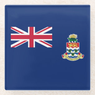 Posavasos De Vidrio Bandera de las Islas Caimán