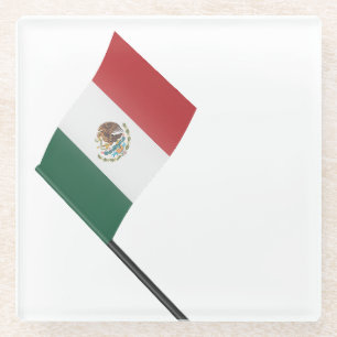 Posavasos De Vidrio Bandera de México