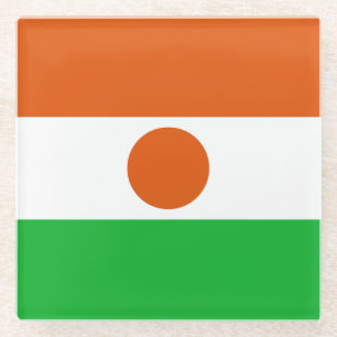 Posavasos De Vidrio Bandera de Níger