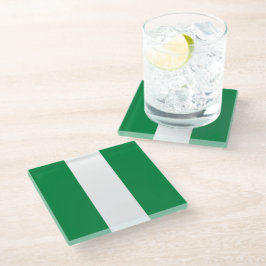 Posavasos De Vidrio Bandera de Nigeria