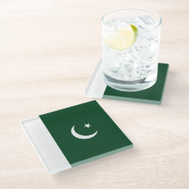 Posavasos De Vidrio Bandera de Pakistán