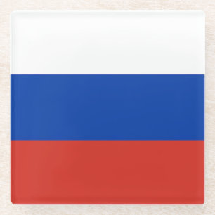 Posavasos De Vidrio Bandera de Rusia
