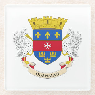 Posavasos De Vidrio Bandera de San Bartolomé