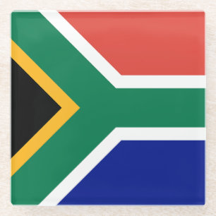 Posavasos De Vidrio Bandera de Sudáfrica