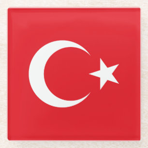 Posavasos De Vidrio Bandera de Turquía