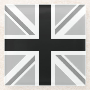 Posavasos De Vidrio Bandera de unión monocromática/diseño de Jack