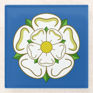 Posavasos De Vidrio Bandera de Yorkshire Glass Coaster