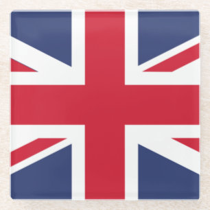 Posavasos De Vidrio Bandera del Reino Unido