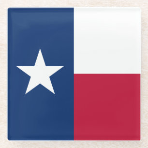 Posavasos De Vidrio Bandera Estatal de Texas