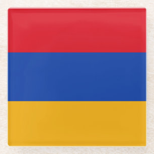 Posavasos De Vidrio Bandera patriótica armenia