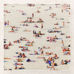 Posavasos De Vidrio Bañistas de Bondi, 2016 (foto) imágenes del SVP