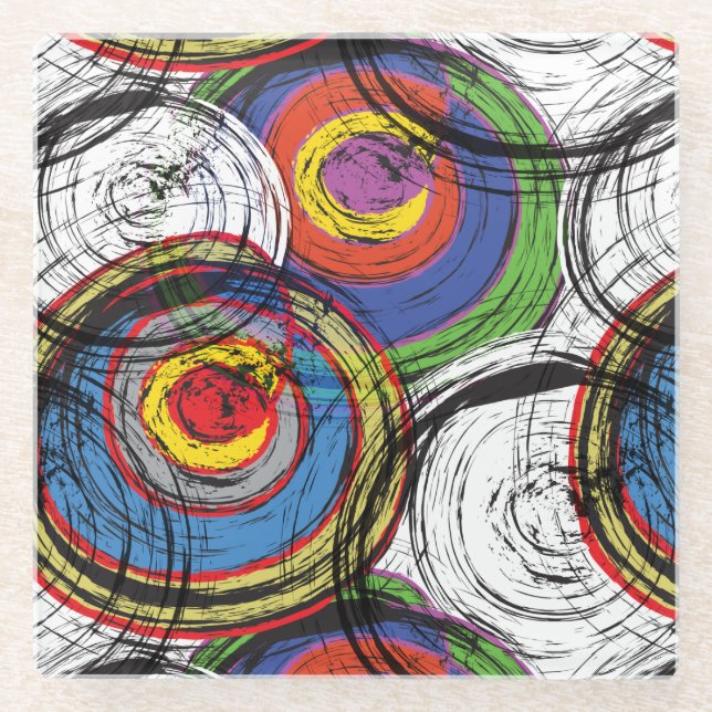 Posavasos De Vidrio Baños Urbanos (Anverso)