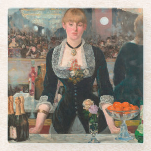 Posavasos De Vidrio Bar en el Folies-Bergère Edouard Manet