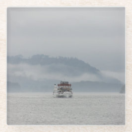 Posavasos De Vidrio Barco En Windermere