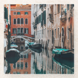 Posavasos De Vidrio Barcos de Venecia