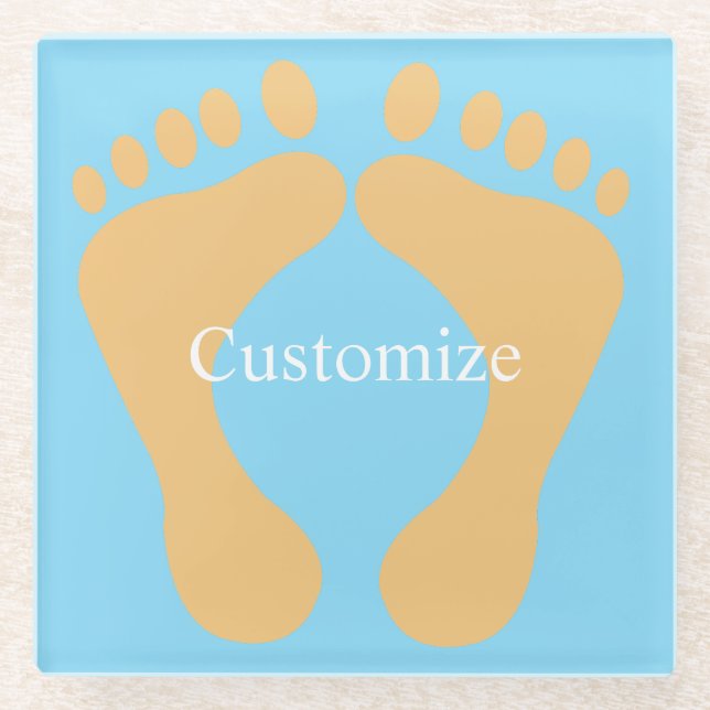 Posavasos De Vidrio Barefoot Beach Bum Thunder_Cove (Anverso)