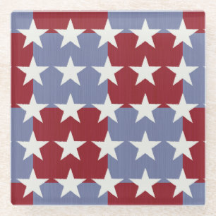 Posavasos De Vidrio Barras y estrellas