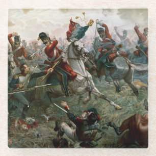 Posavasos De Vidrio Batalla de Waterloo, el 18 de junio de 1815, 1898