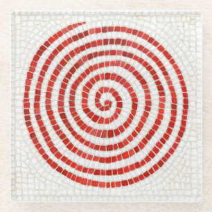 Posavasos De Vidrio Baterías de bebidas de vidrio MOSIC PINWHEEL