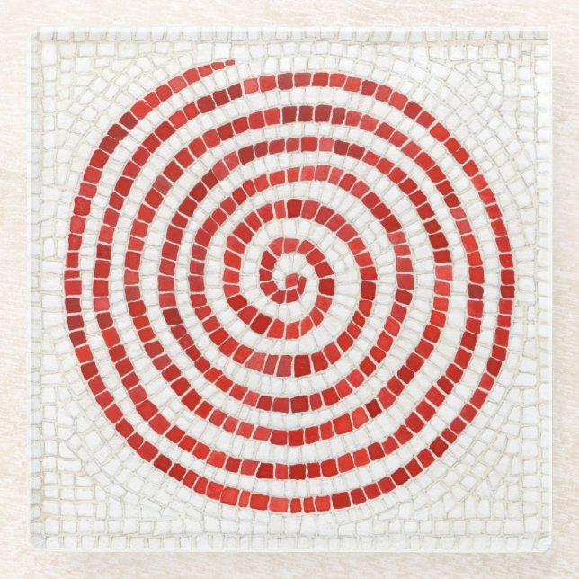 Posavasos De Vidrio Baterías de bebidas de vidrio MOSIC PINWHEEL (Anverso)