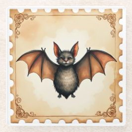 Posavasos De Vidrio Batling y el aire otoñal