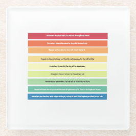 Posavasos De Vidrio Beatitudes Coaster