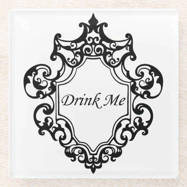 Posavasos De Vidrio ¡Beba! (Anverso)