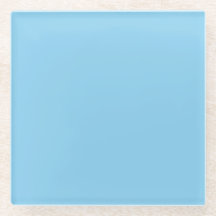 Bebé Blue Square Glass Coaster