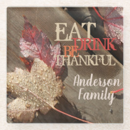 Posavasos De Vidrio Bebe Comida Agradecida Foto Rustica De Acción De G