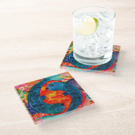 Posavasos De Vidrio Beber de vidrio Pisces