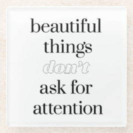 Posavasos De Vidrio Bellas Cosas Glass Coaster