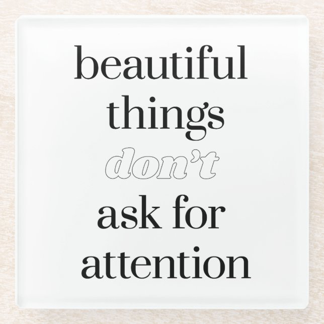 Posavasos De Vidrio Bellas Cosas Glass Coaster (Anverso)