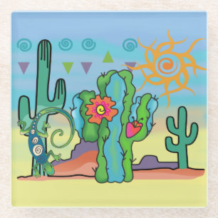 Posavasos De Vidrio Belleza del desierto