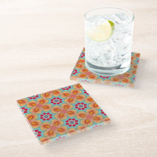 Posavasos De Vidrio Belleza Vibrante