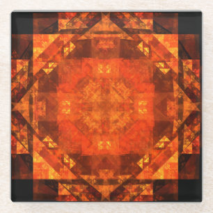 Posavasos De Vidrio Bendición del arte abstracto