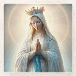 Posavasos De Vidrio Bendita Virgen María