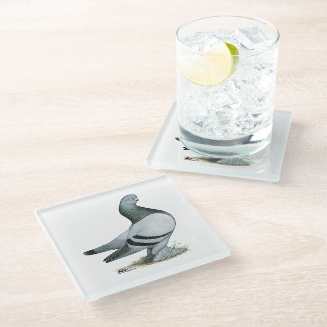 Posavasos De Vidrio Berliner Tumbler Pigeon Blue Bar (Angular)
