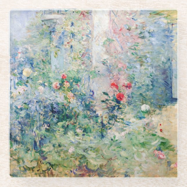 Posavasos De Vidrio Berthe Morisot - El jardín de Bougival (Anverso)